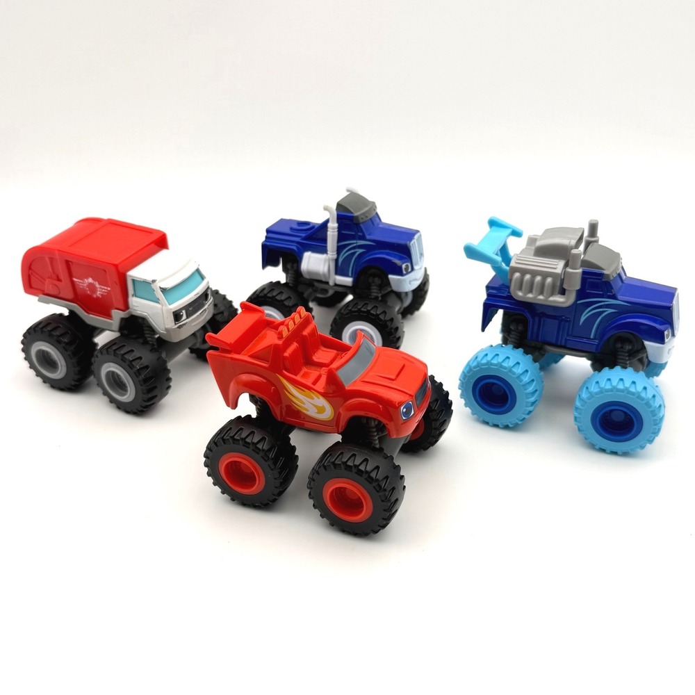 Fisher-Price Blaze and the Monster Machines Diecast Monster Truck Lot of 4